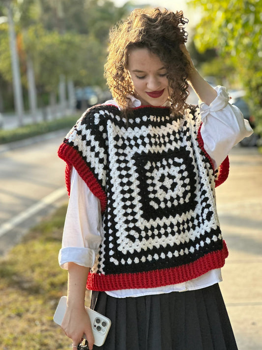 Modern Sleeveless Statement Top Crochet Pattern
