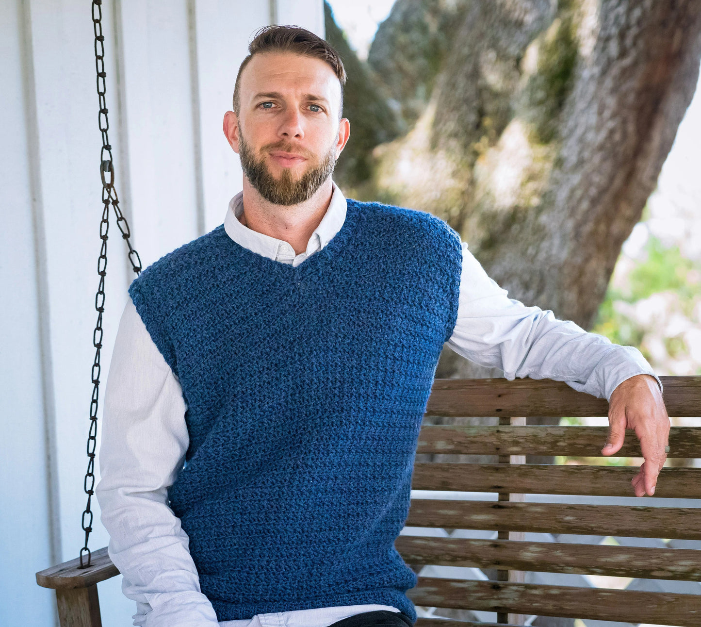 Modern Deep Neck Sleeveless Layer Crochet Pattern