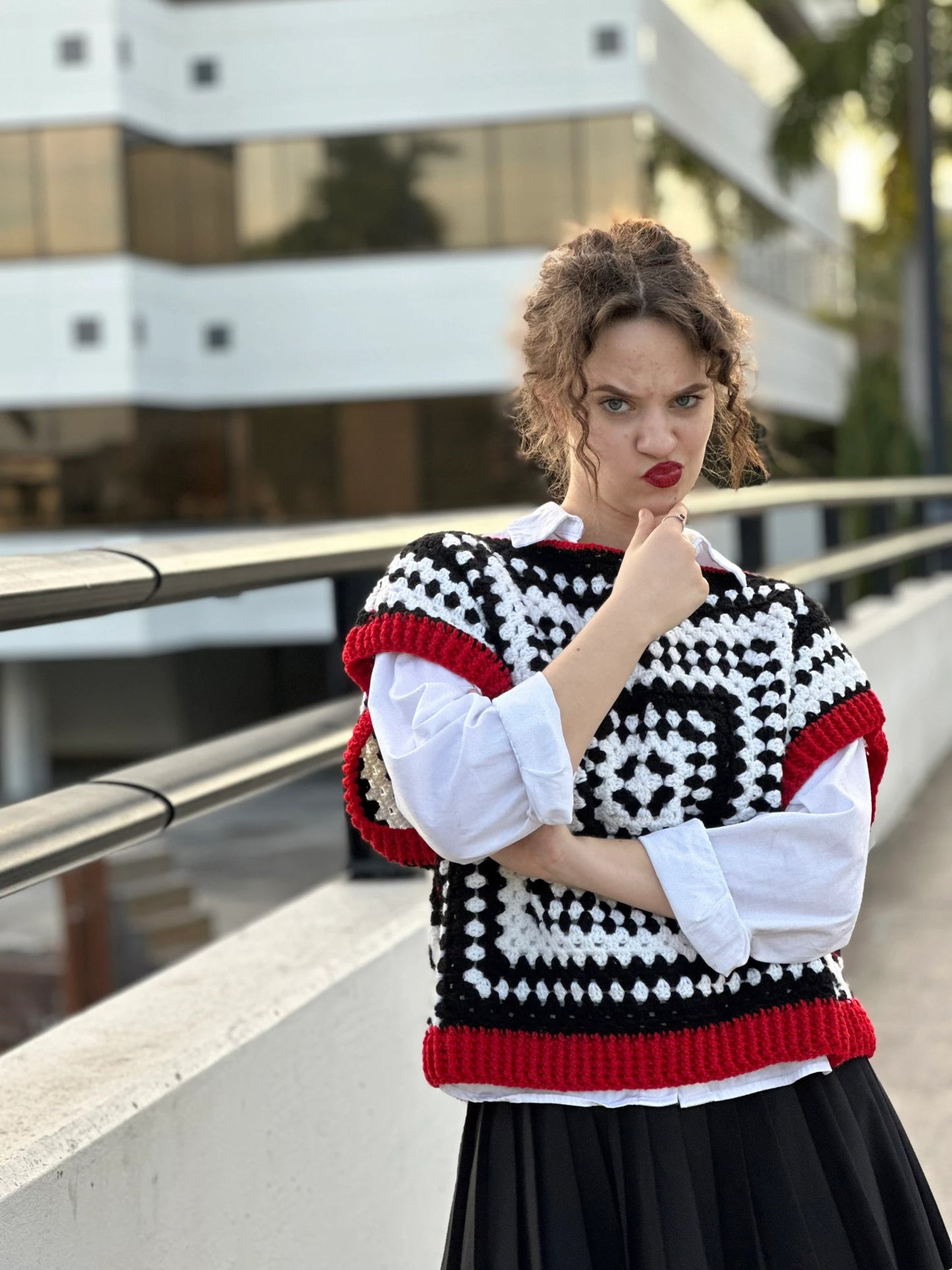Modern Sleeveless Statement Top Crochet Pattern