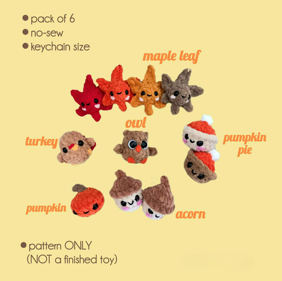 Woodland Harvest Miniatures Crochet Pattern