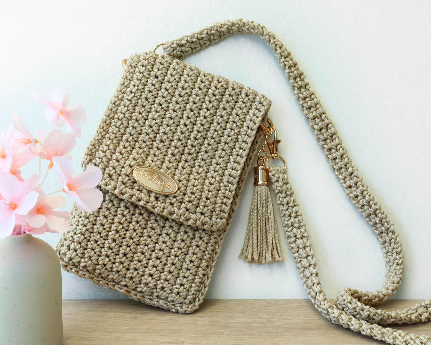 Crochet Crossbody Phone Purse