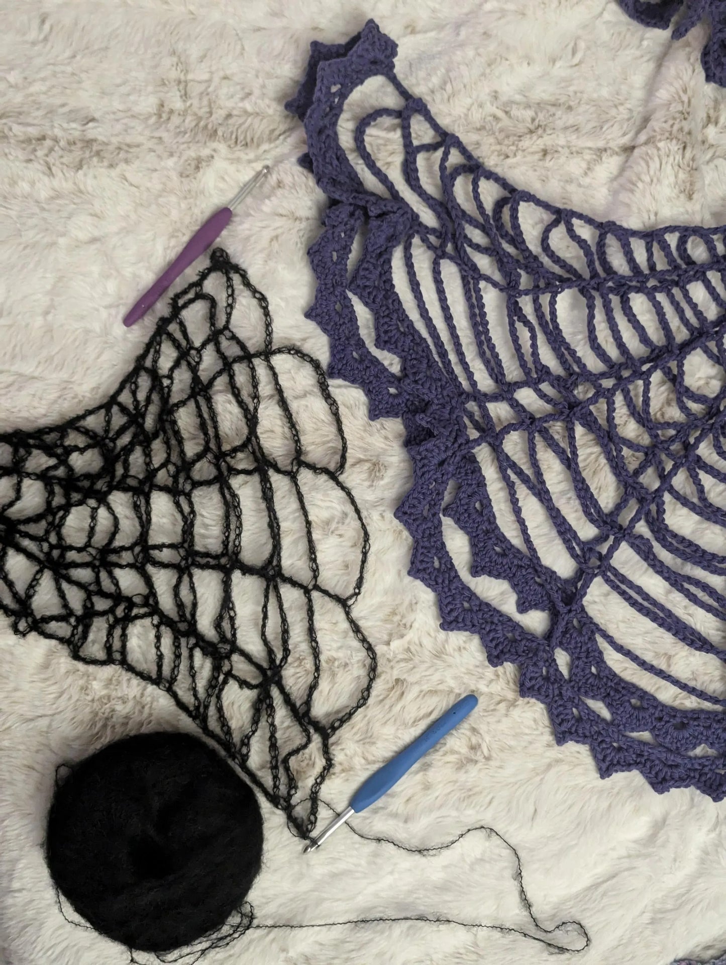 Midnight Web Mesh Blouse Crochet Pattern