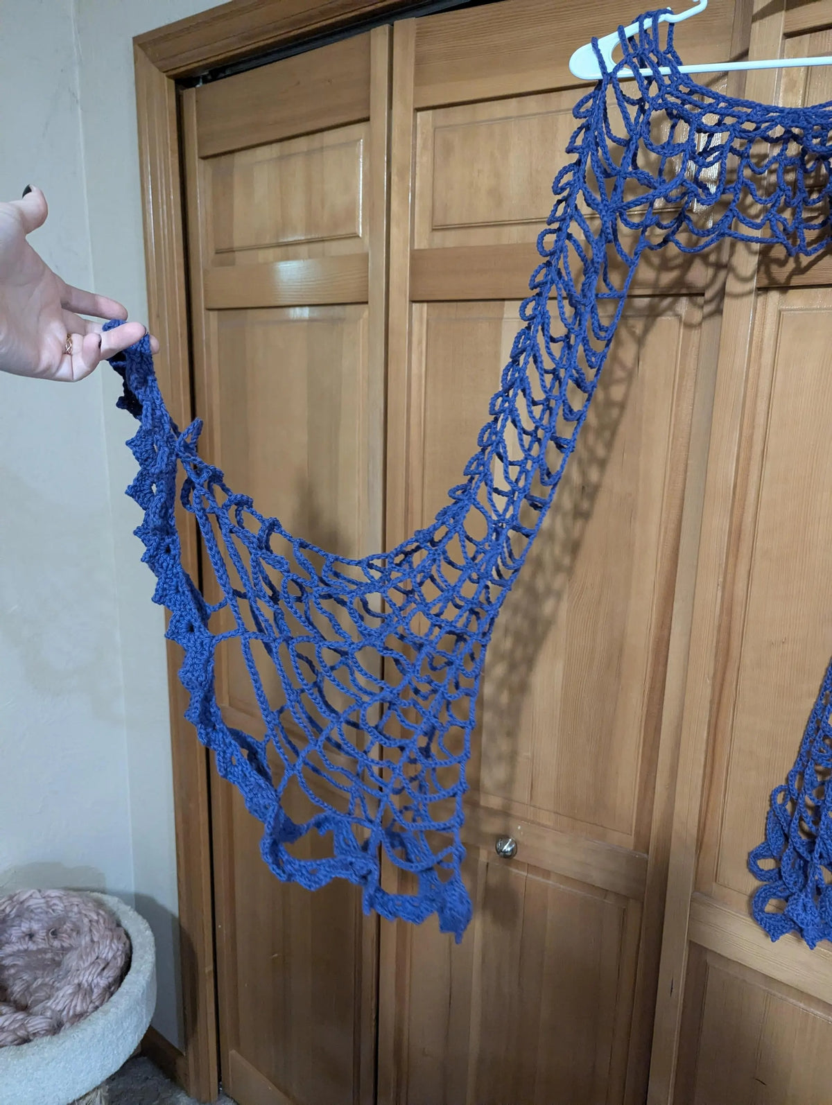 Midnight Web Mesh Blouse Crochet Pattern
