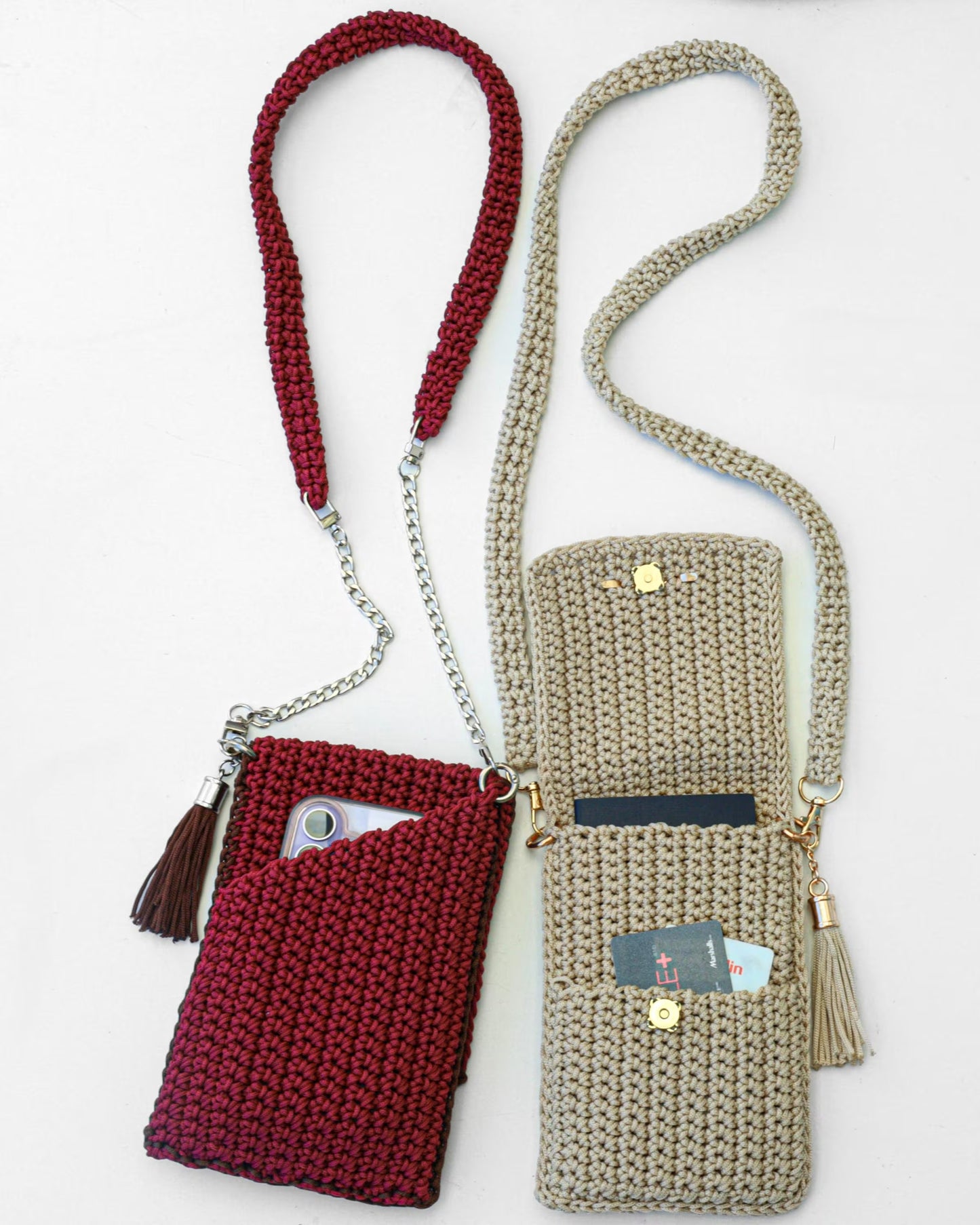 Crochet Crossbody Phone Purse