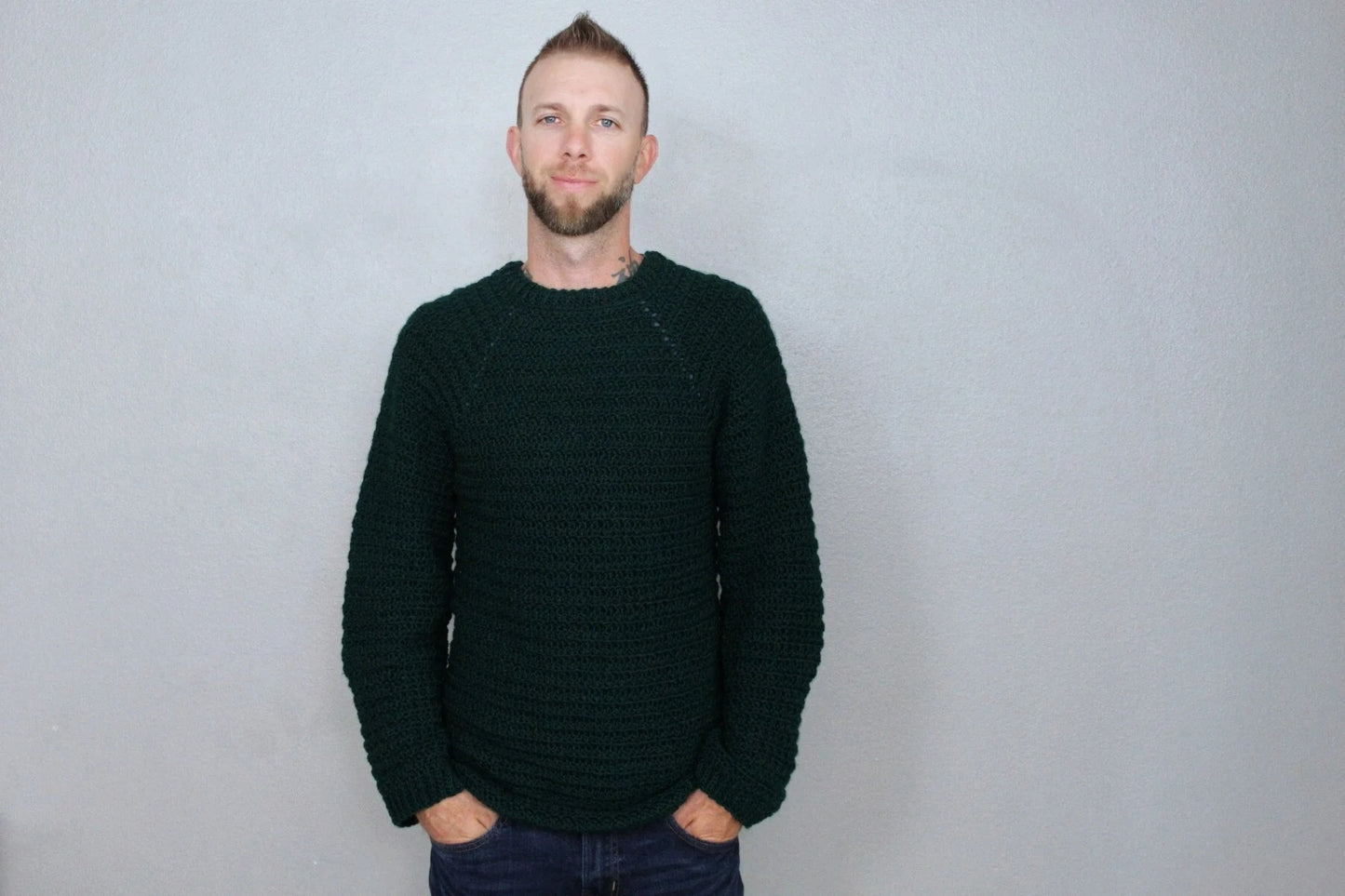 Heritage Raglan Comfort Pullover Crochet Pattern