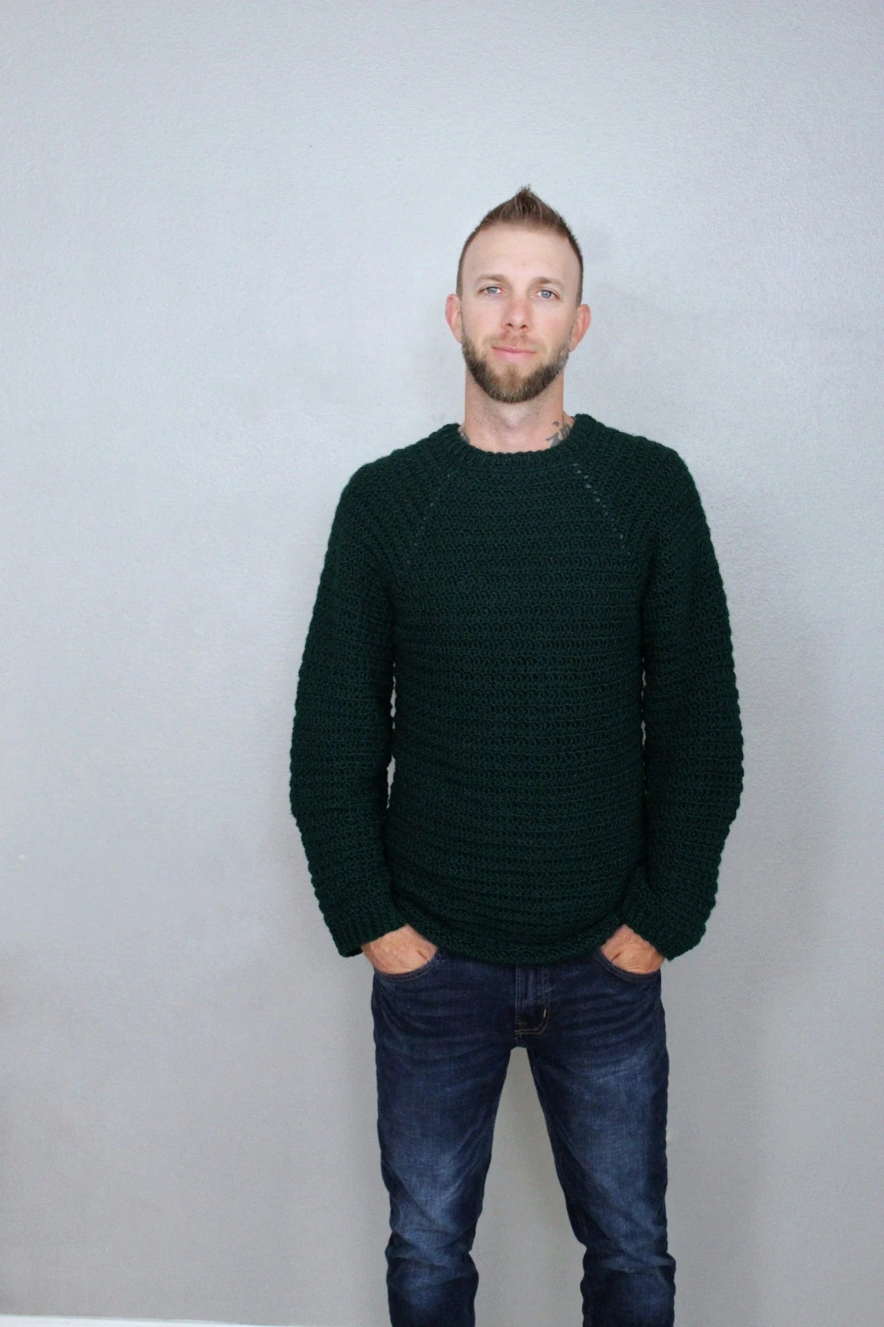 Heritage Raglan Comfort Pullover Crochet Pattern