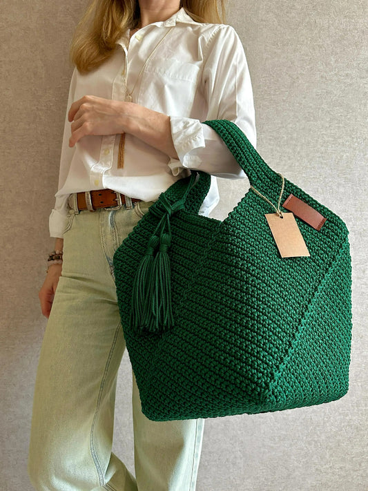 Modular Graphic Tote Crochet Pattern