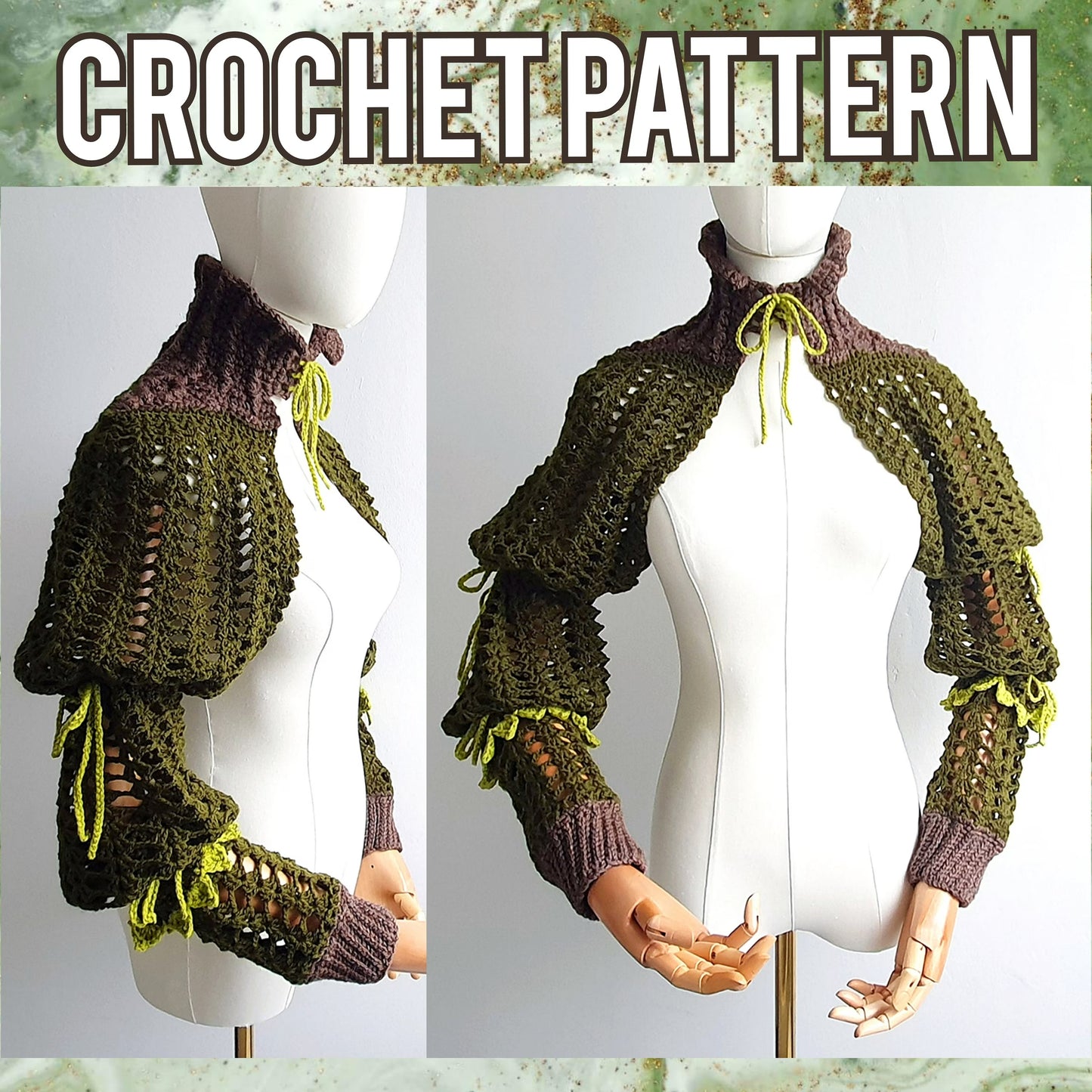 Spooky Breeze Shrug Crochet Pattern