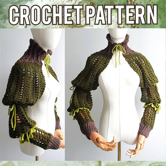 Spooky Breeze Shrug Crochet Pattern