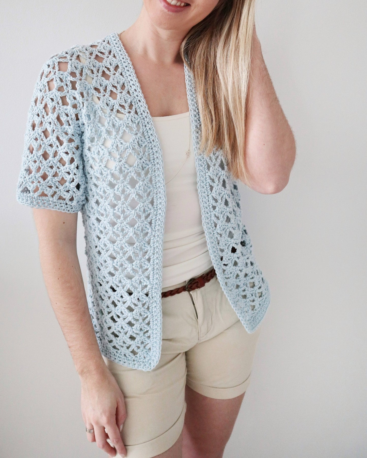 Comfy Breeze Summer Cardi Top Crochet Pattern