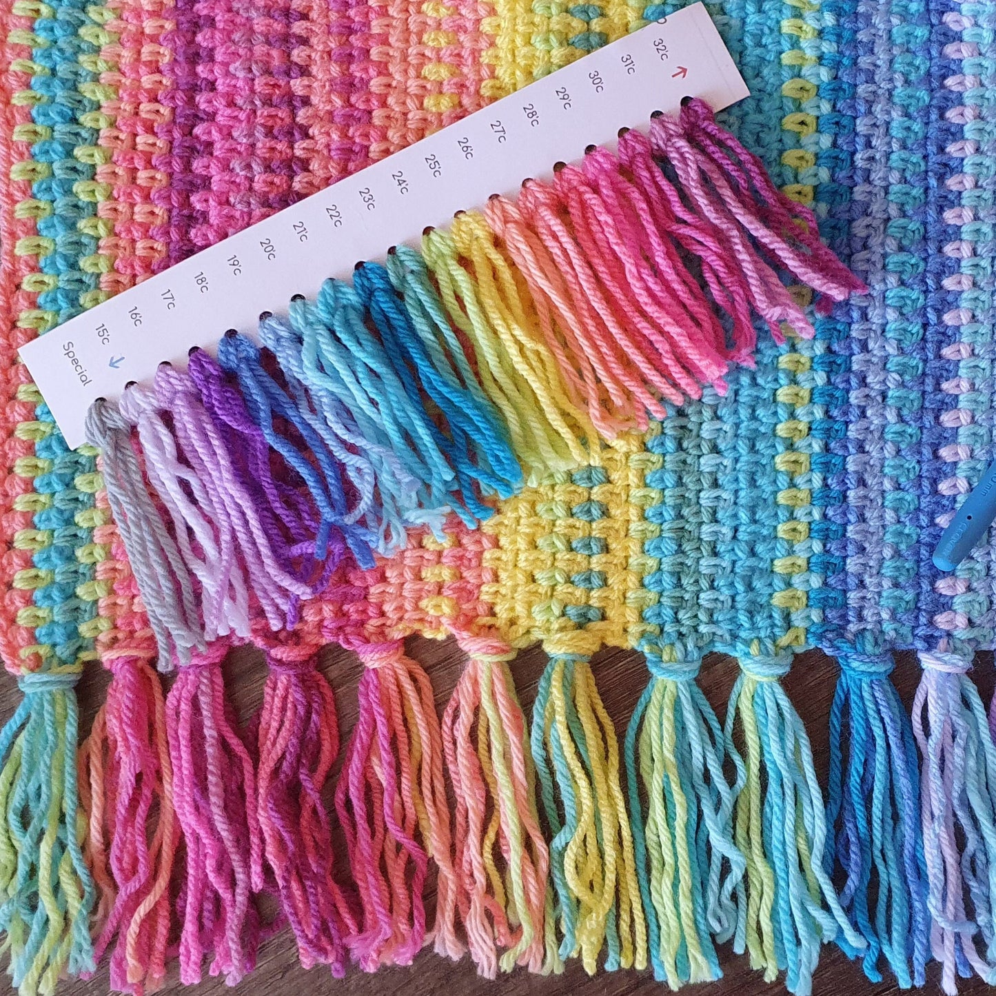 Colorpop Panel Blanket Crochet Pattern