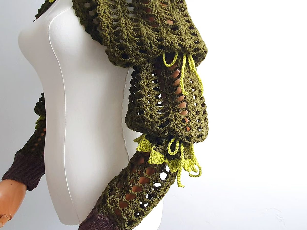 Spooky Breeze Shrug Crochet Pattern