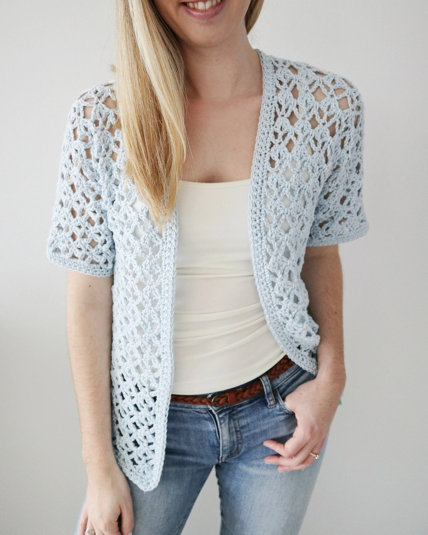 Comfy Breeze Summer Cardi Top Crochet Pattern