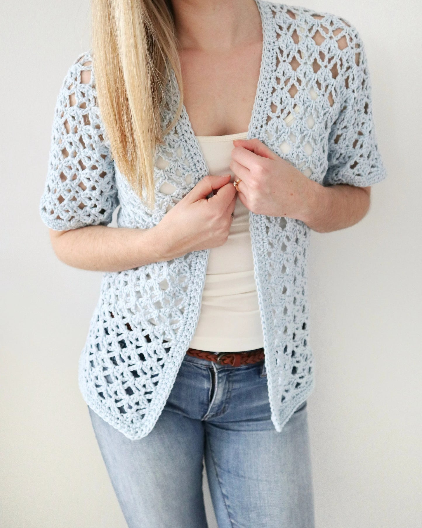 Comfy Breeze Summer Cardi Top Crochet Pattern
