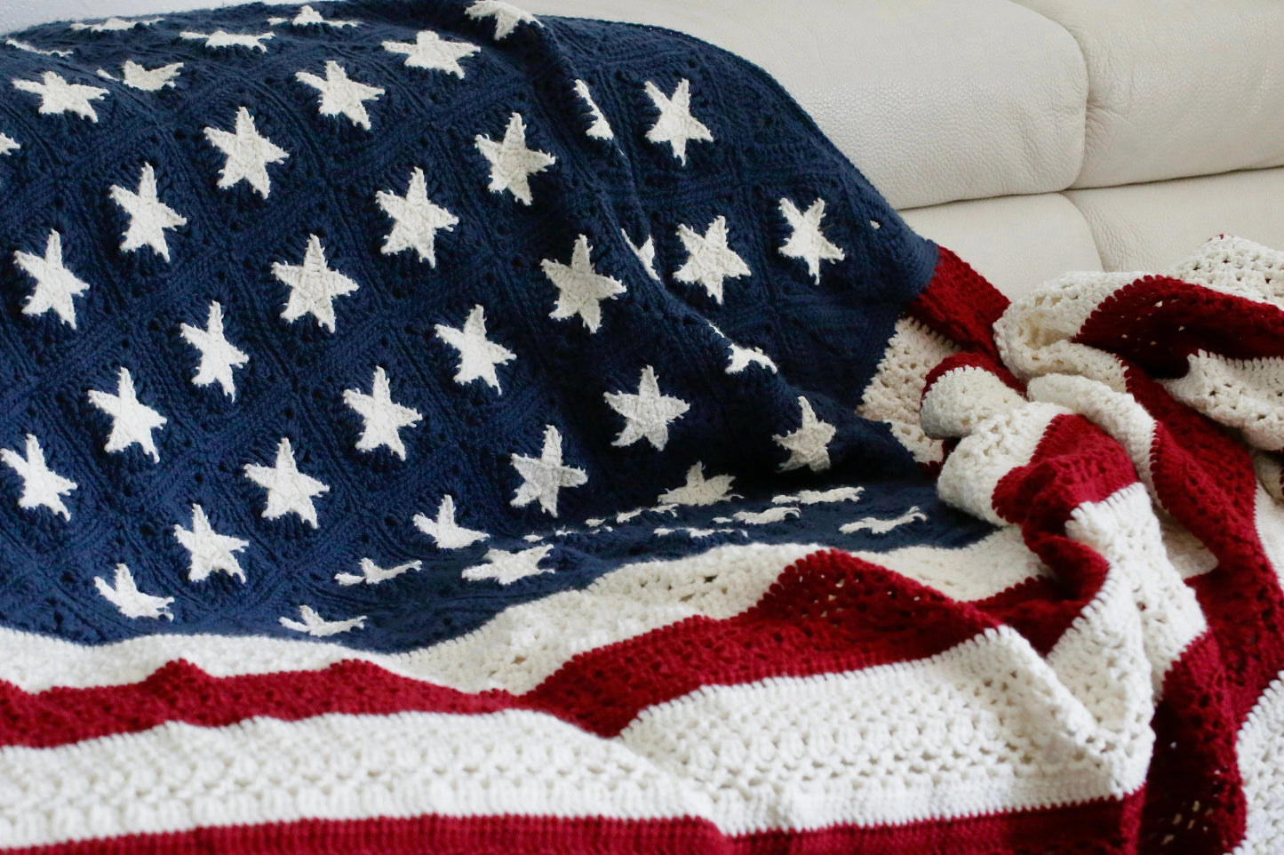 American Flag Blanket Crochet Pattern