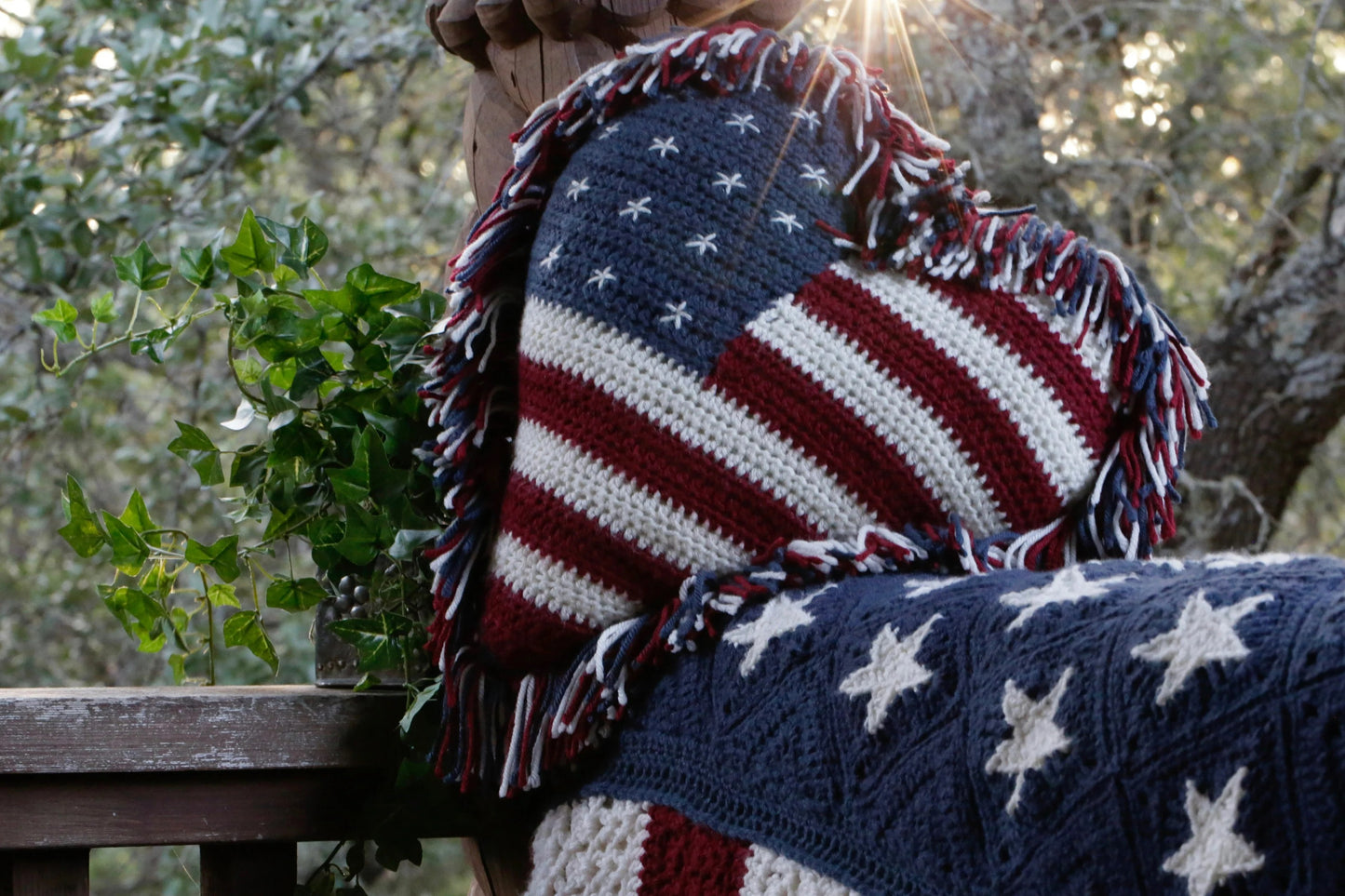 American Flag Blanket Crochet Pattern