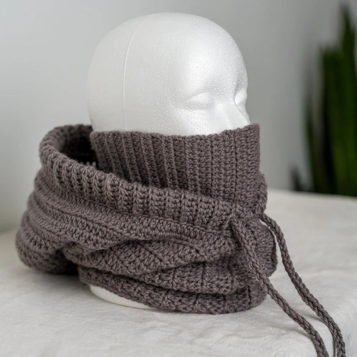 Cozy Hooded Face Warmer Crochet Pattern