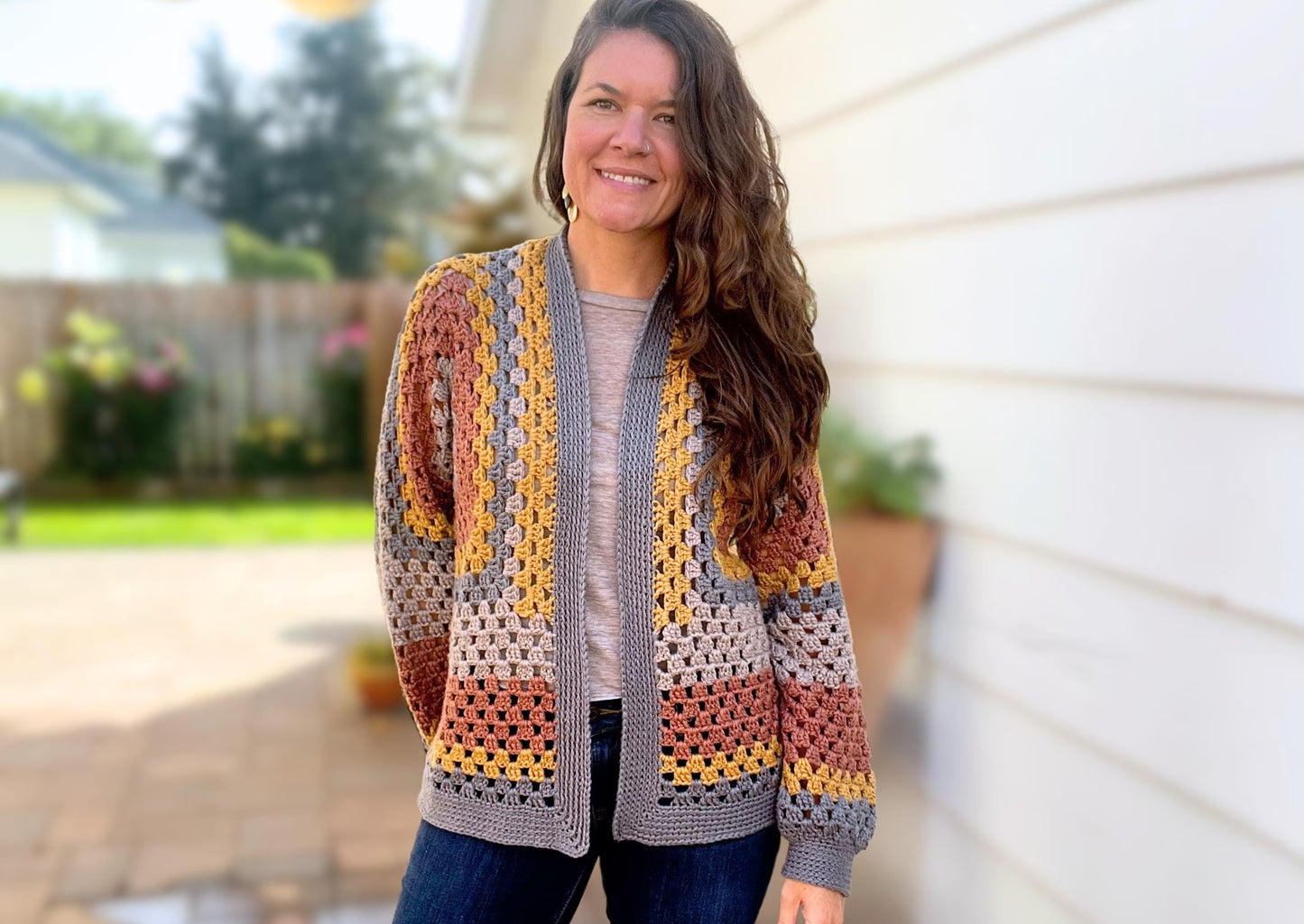 Hexa Style Comfy Cardigan Crochet Pattern