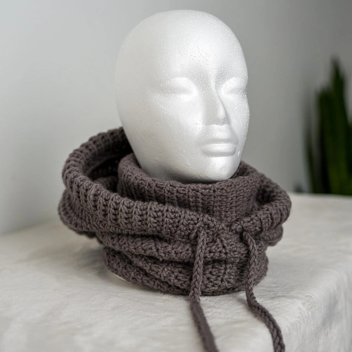 Cozy Hooded Face Warmer Crochet Pattern