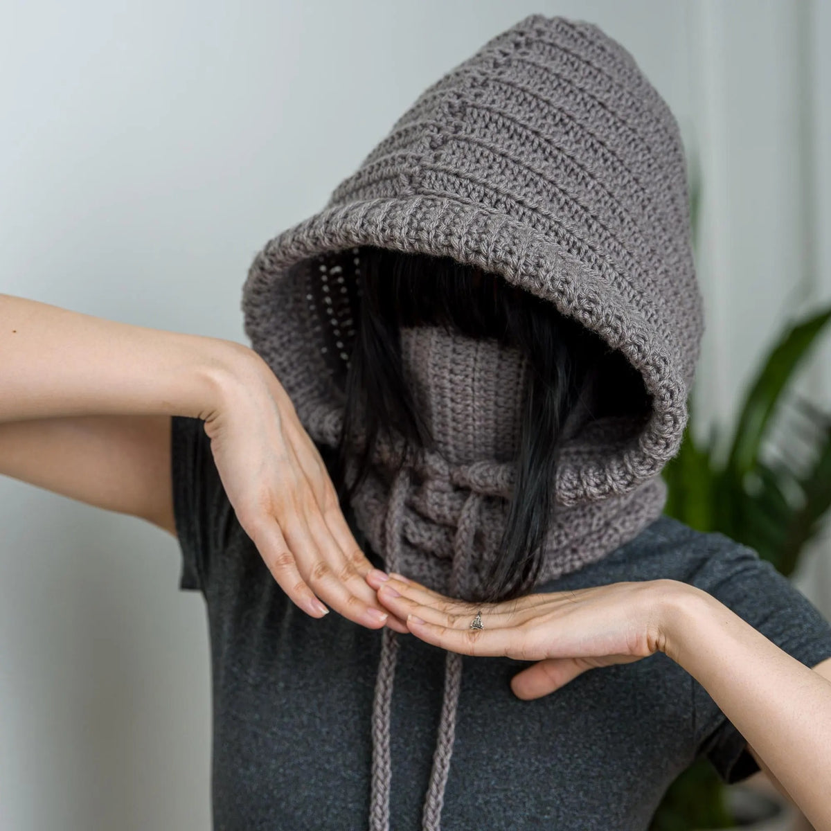 Cozy Hooded Face Warmer Crochet Pattern