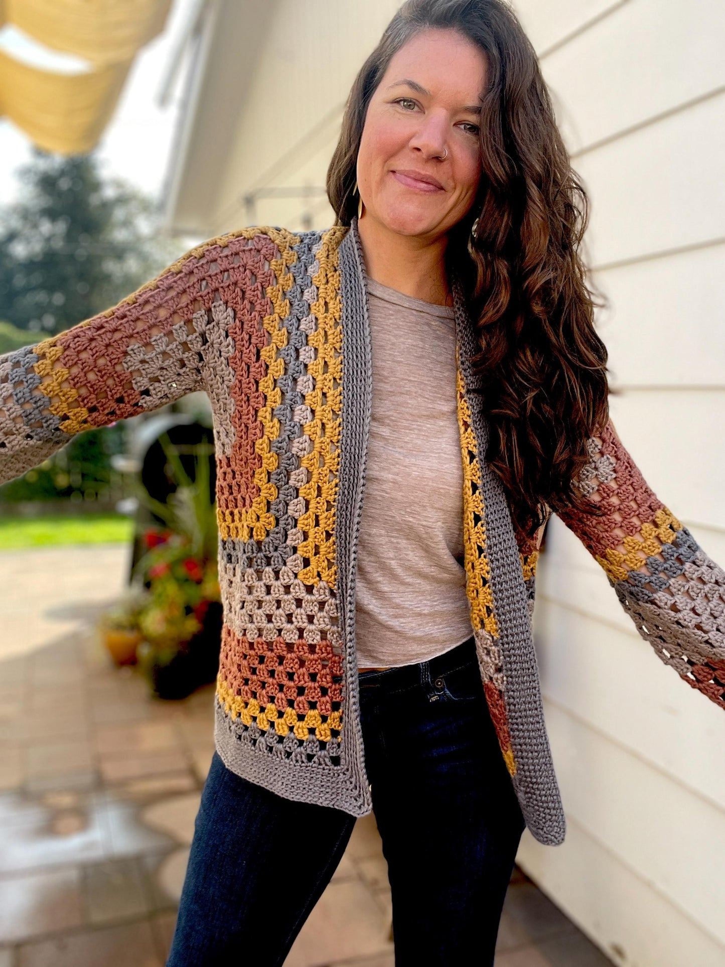 Hexa Style Comfy Cardigan Crochet Pattern