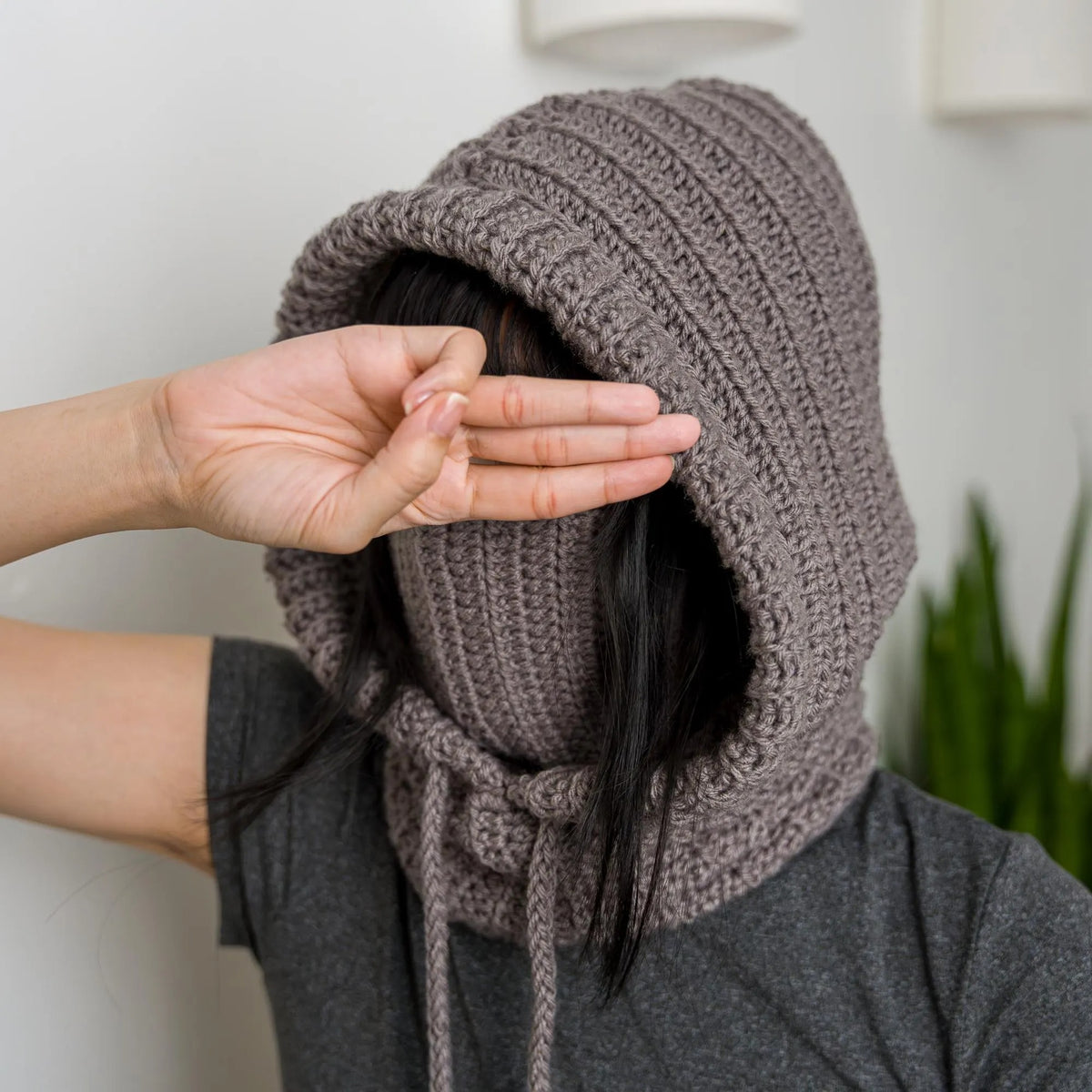 Cozy Hooded Face Warmer Crochet Pattern