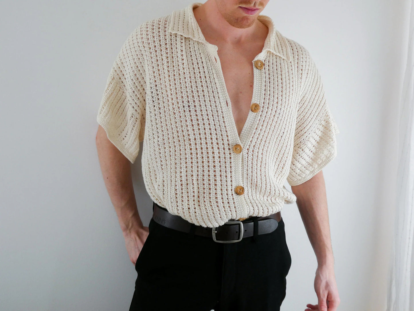 Trendy Janara Buttoned Top Crochet Pattern