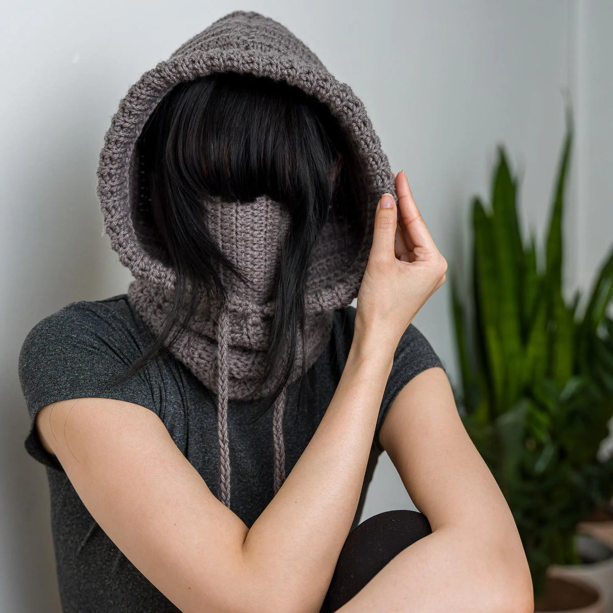 Cozy Hooded Face Warmer Crochet Pattern