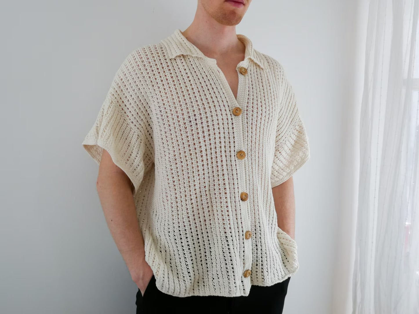 Trendy Janara Buttoned Top Crochet Pattern