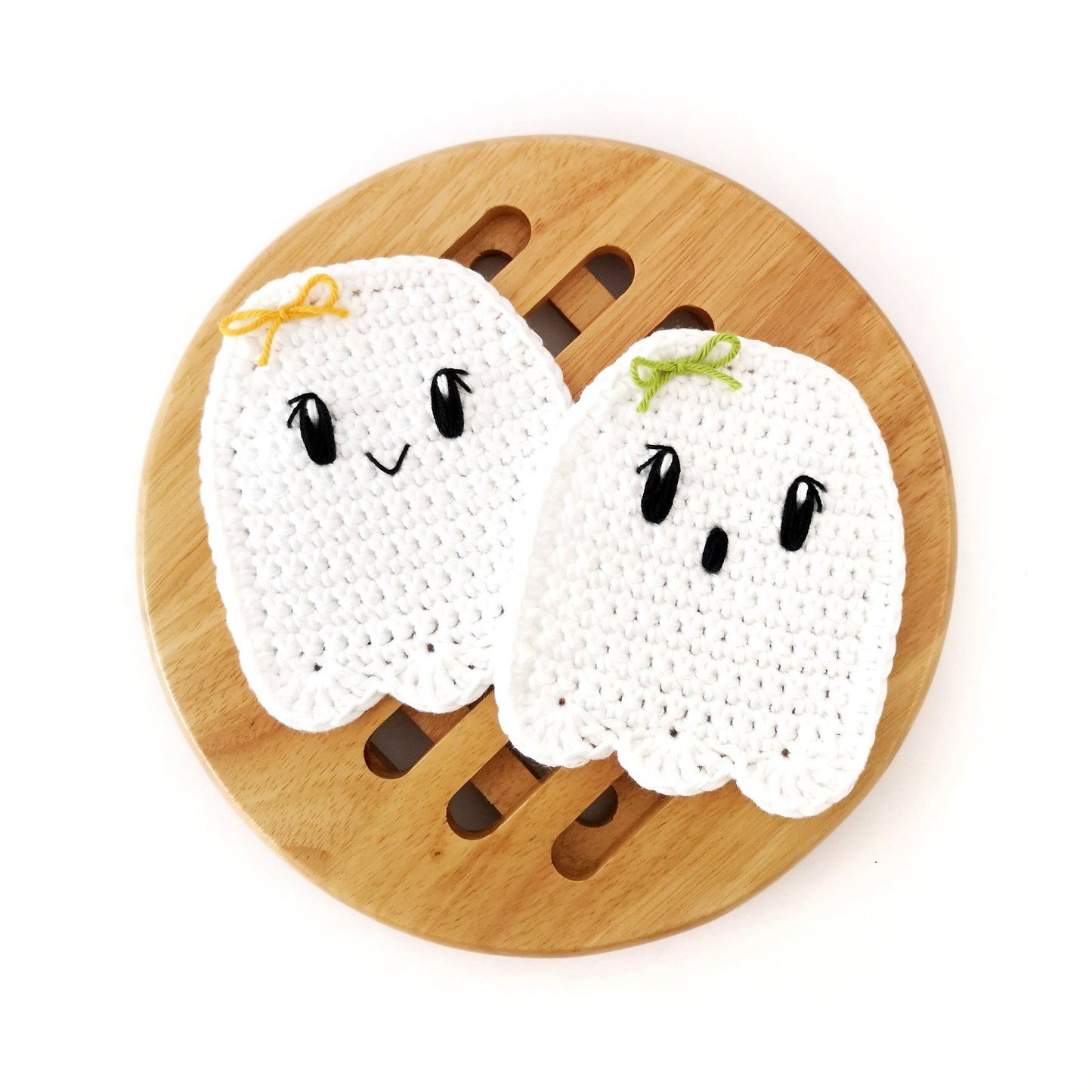 Little Ghost Coaster Crochet Pattern