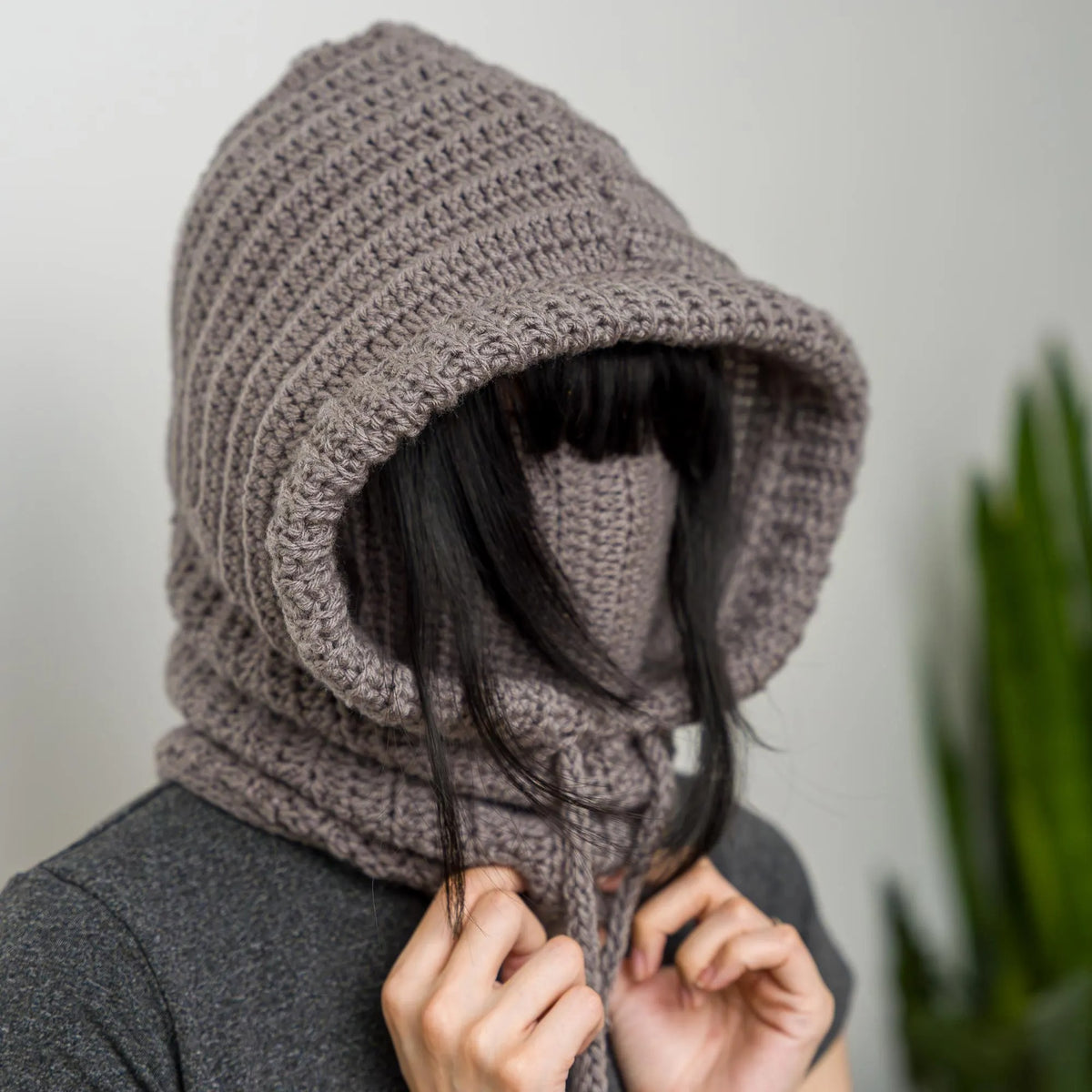 Cozy Hooded Face Warmer Crochet Pattern