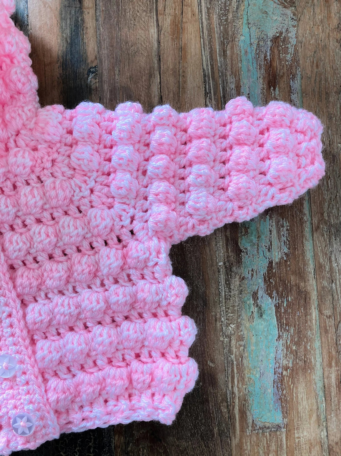 Cozy Quilted Baby Cardigan Crochet Pattern