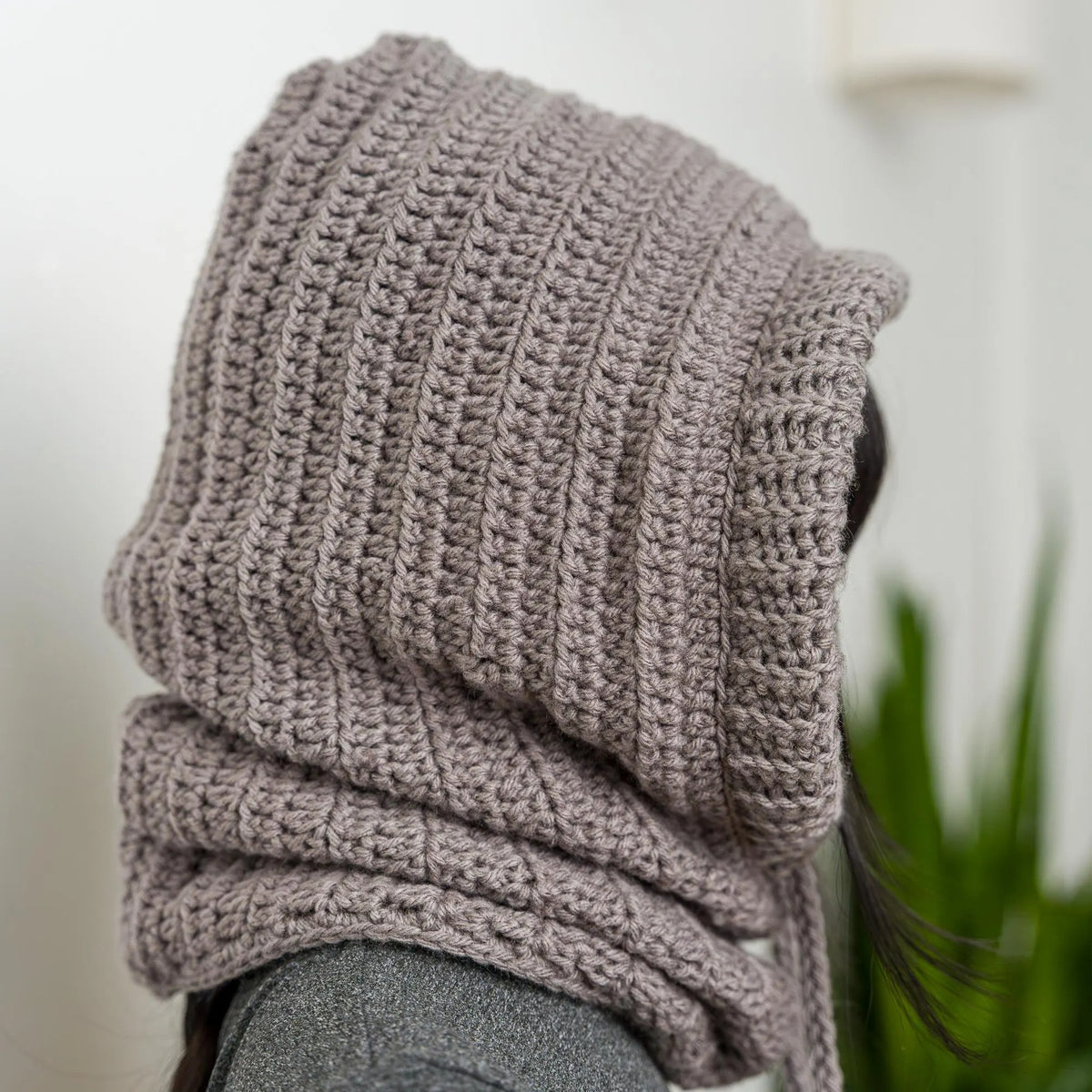 Cozy Hooded Face Warmer Crochet Pattern
