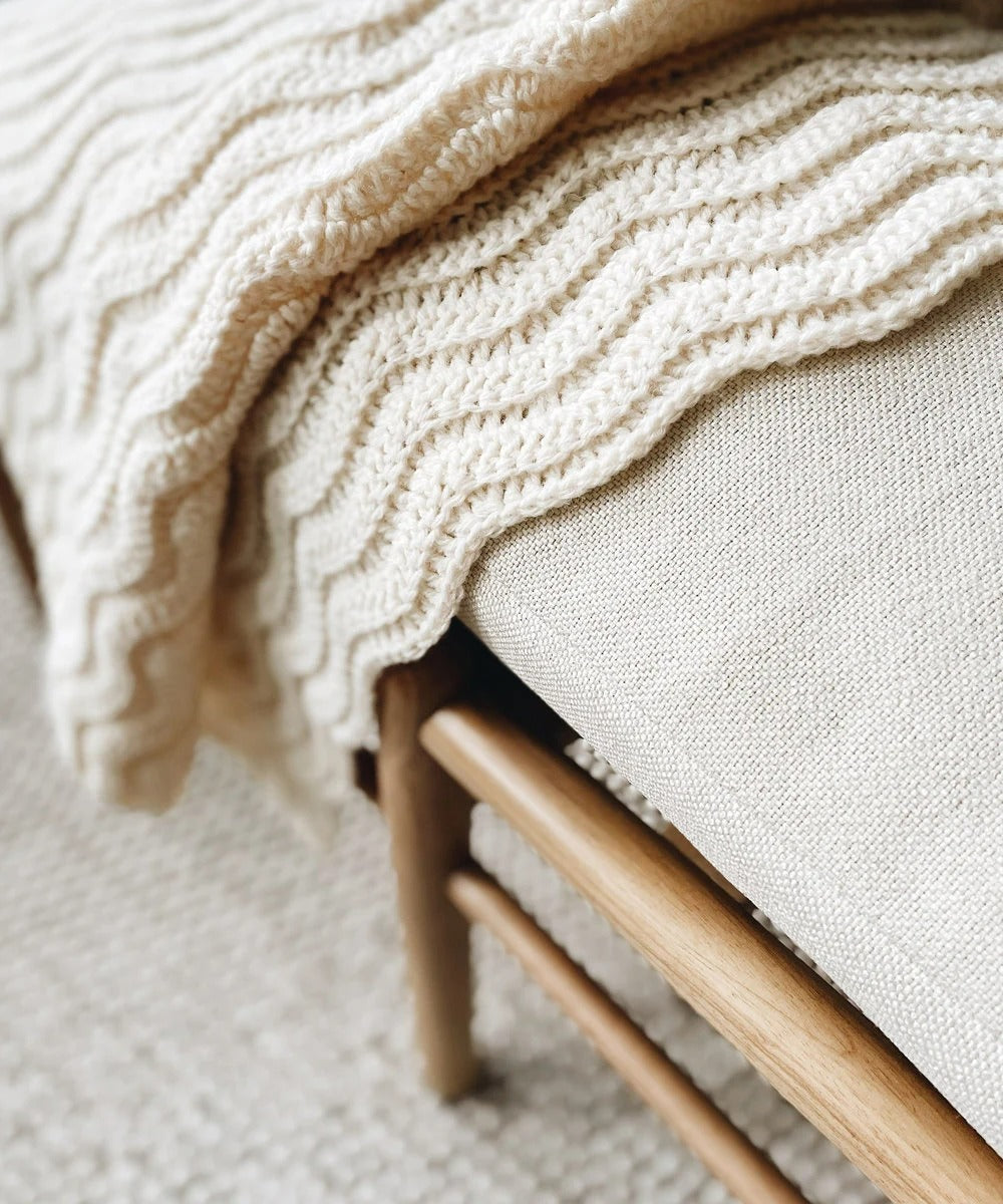 Soft Undulating Texture Throw Crochet Pattern