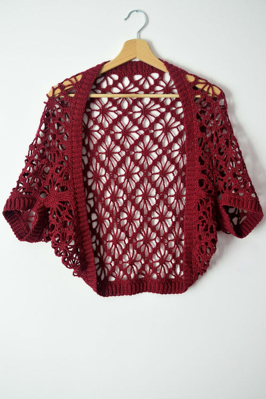 Bloom Laced Cardigan Crochet Pattern
