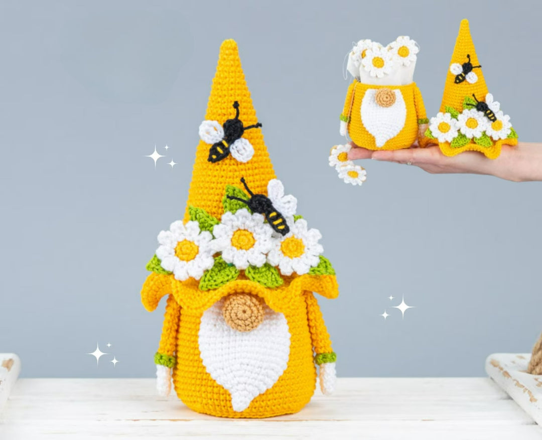 Enchanted Garden Gnome Trio Crochet Pattern