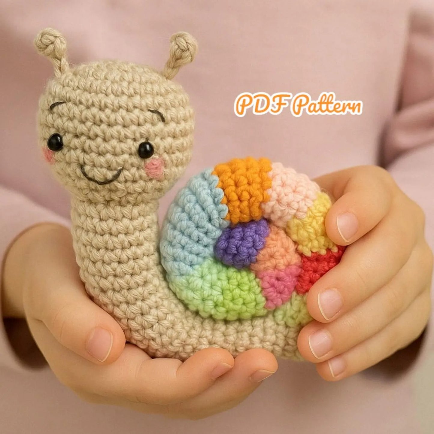 Cutesie Easy Little Colorful Snail Crochet Pattern