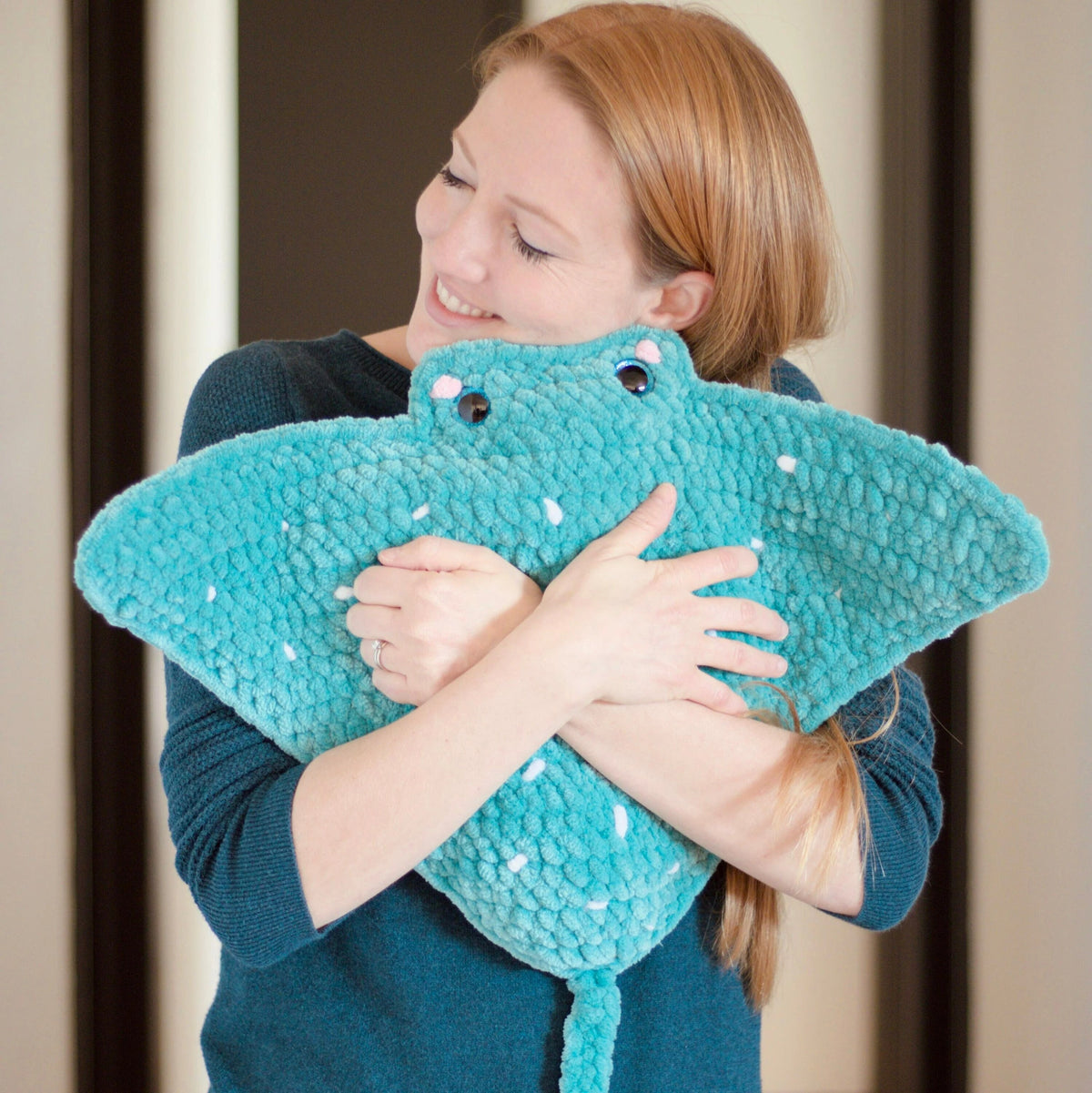 Giant Ocean Ray Plush Crochet Pattern