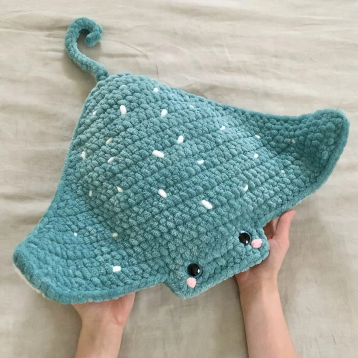 Giant Ocean Ray Plush Crochet Pattern