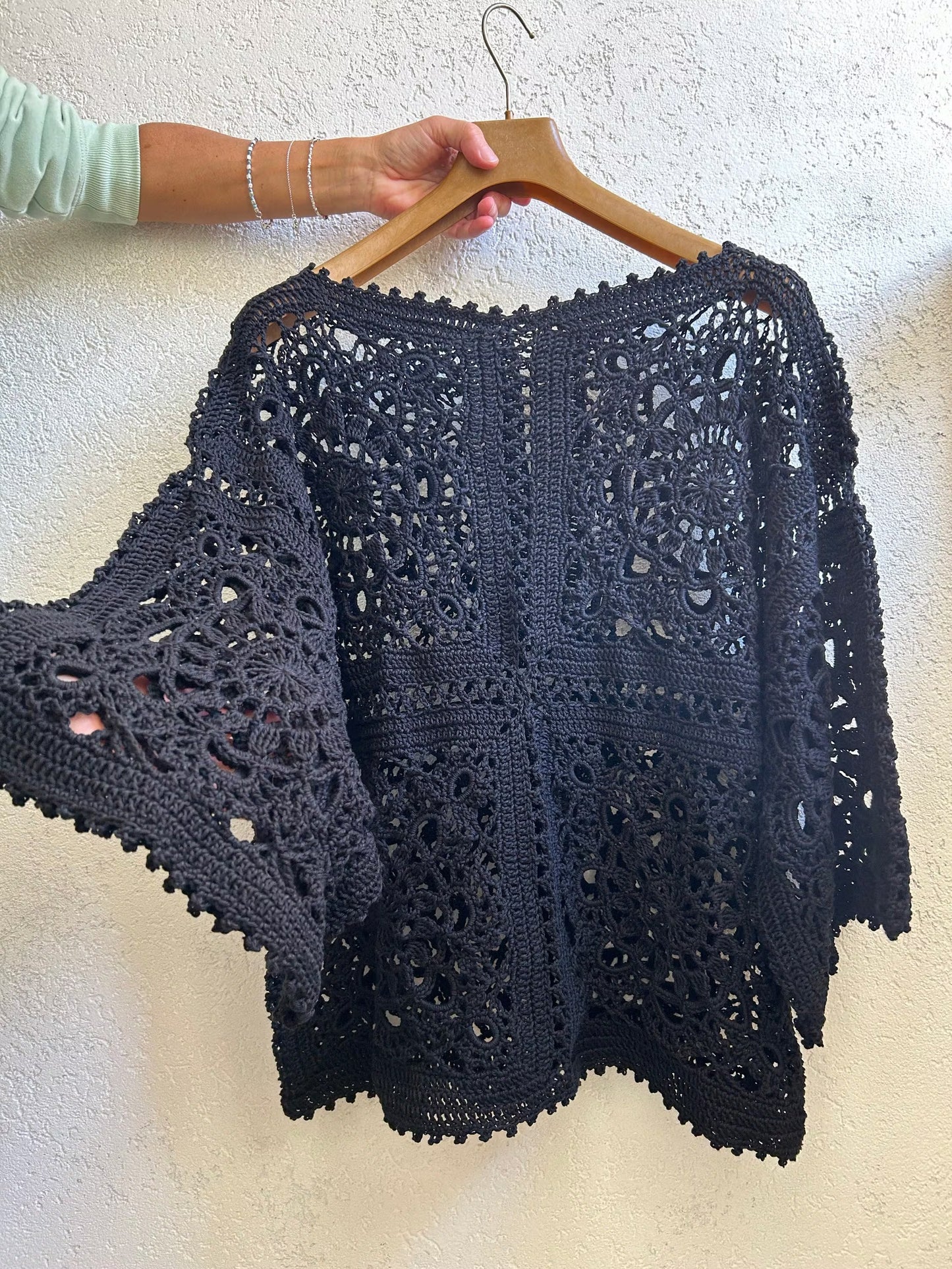 Graceful Feminine Textured Cardigan Crochet Pattern
