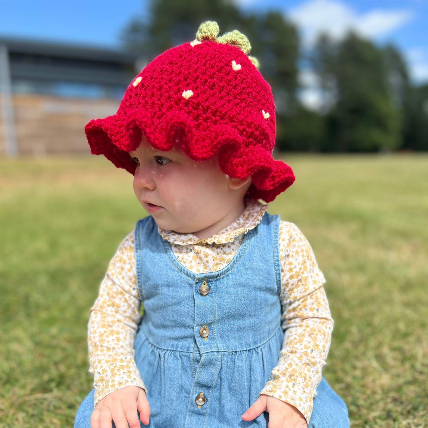 Berry Blossom Kids Sun Hat Crochet Pattern