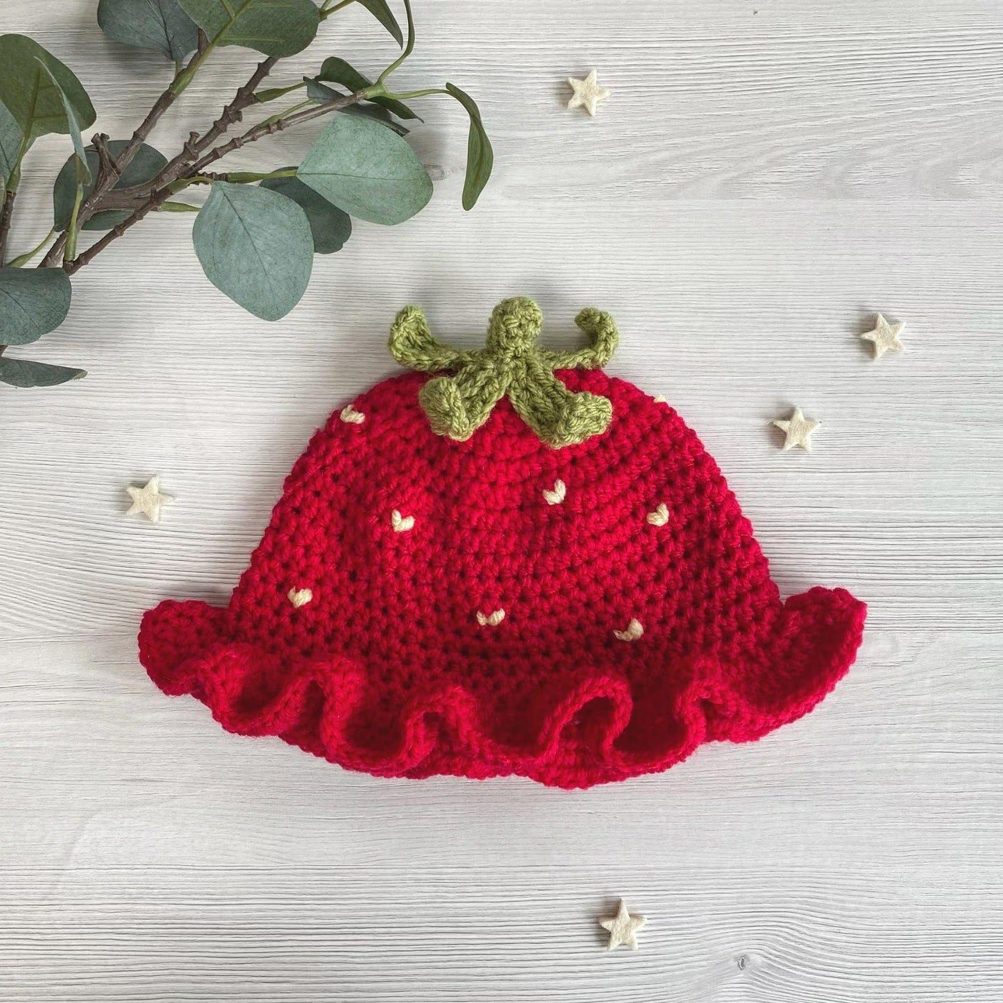 Berry Blossom Kids Sun Hat Crochet Pattern