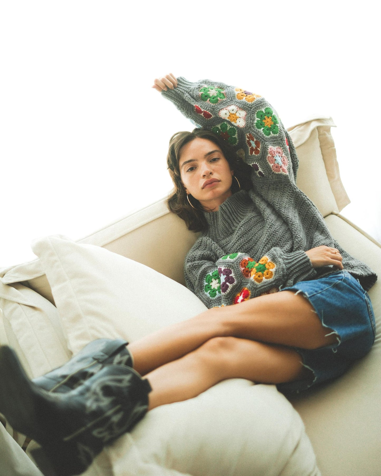 Vibrant Hexagon Bloom Garment Crochet Pattern