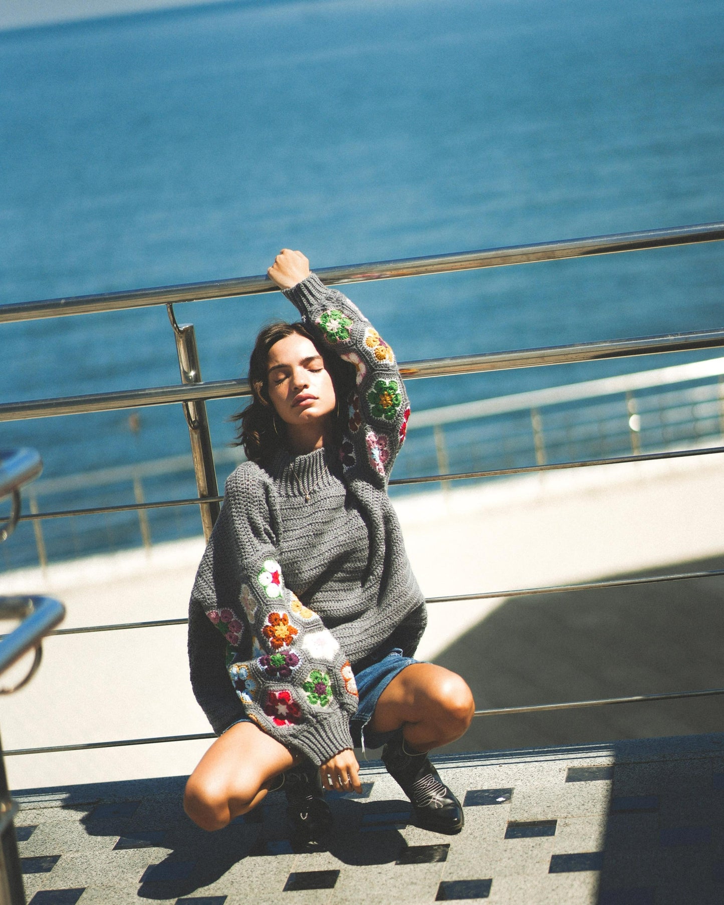 Vibrant Hexagon Bloom Garment Crochet Pattern