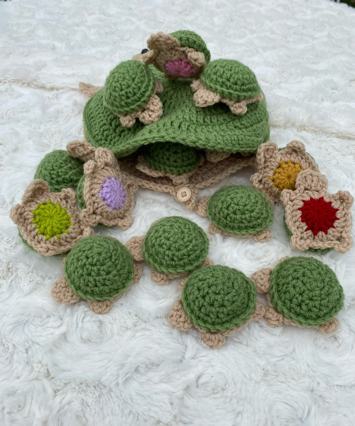 Playful Turtle Matching Game Crochet Pattern
