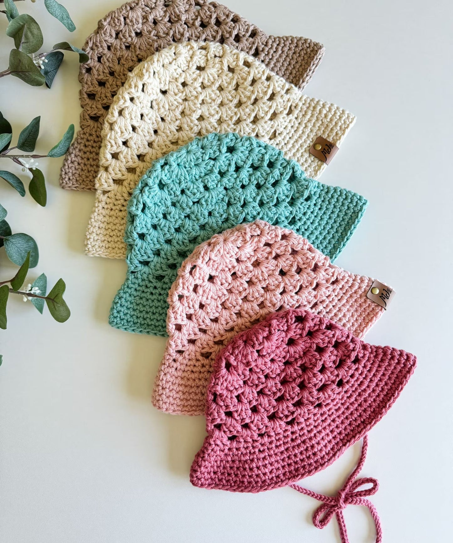 Bloom Motif Textured Bucket Hat Crochet Pattern