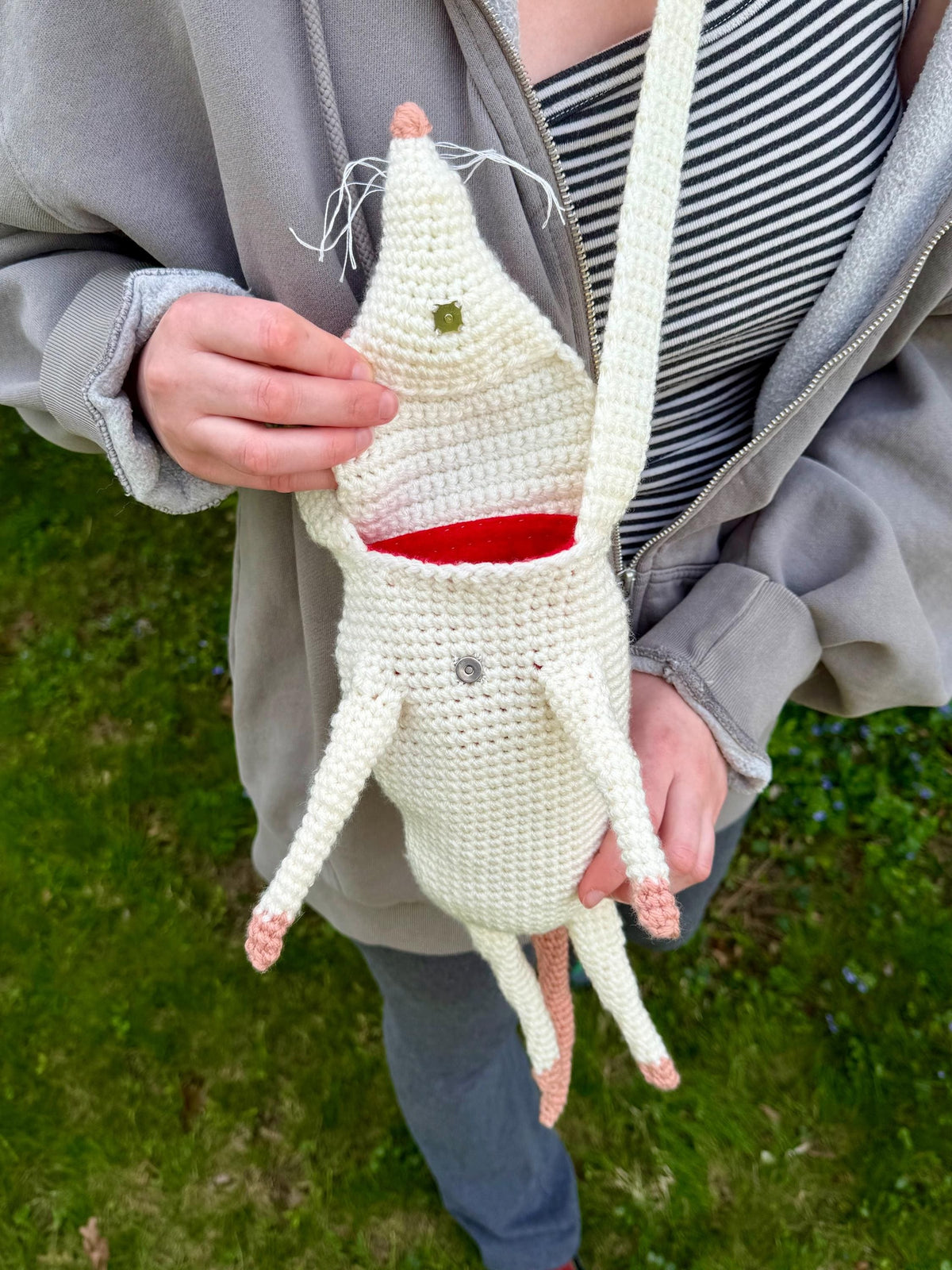 Curious Rodent Coin Pouch Crochet Pattern