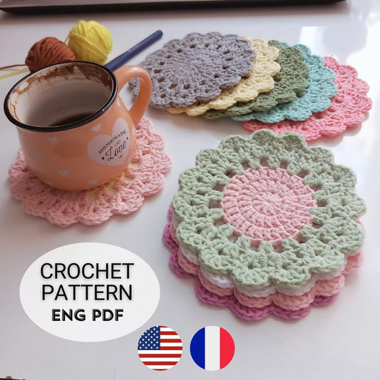 Floral Coasters Crochet Pattern