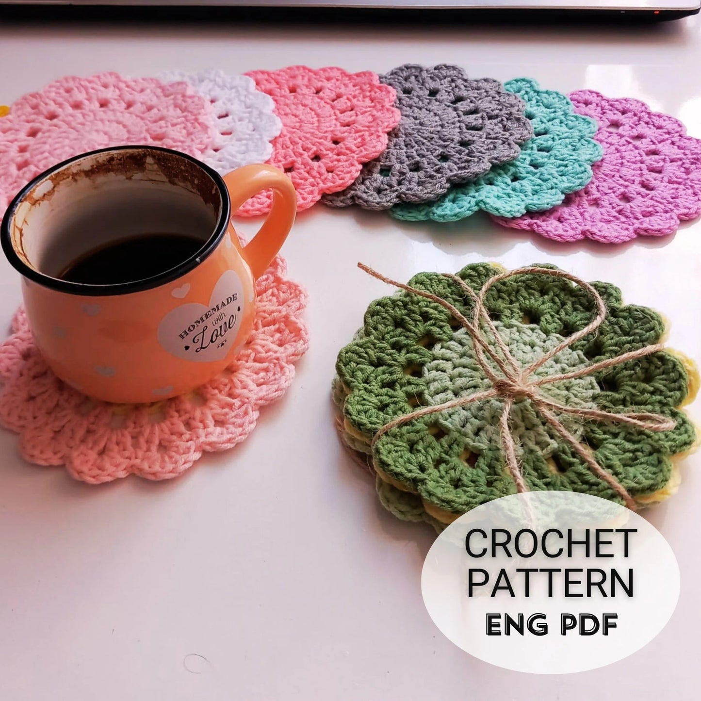 Floral Coasters Crochet Pattern