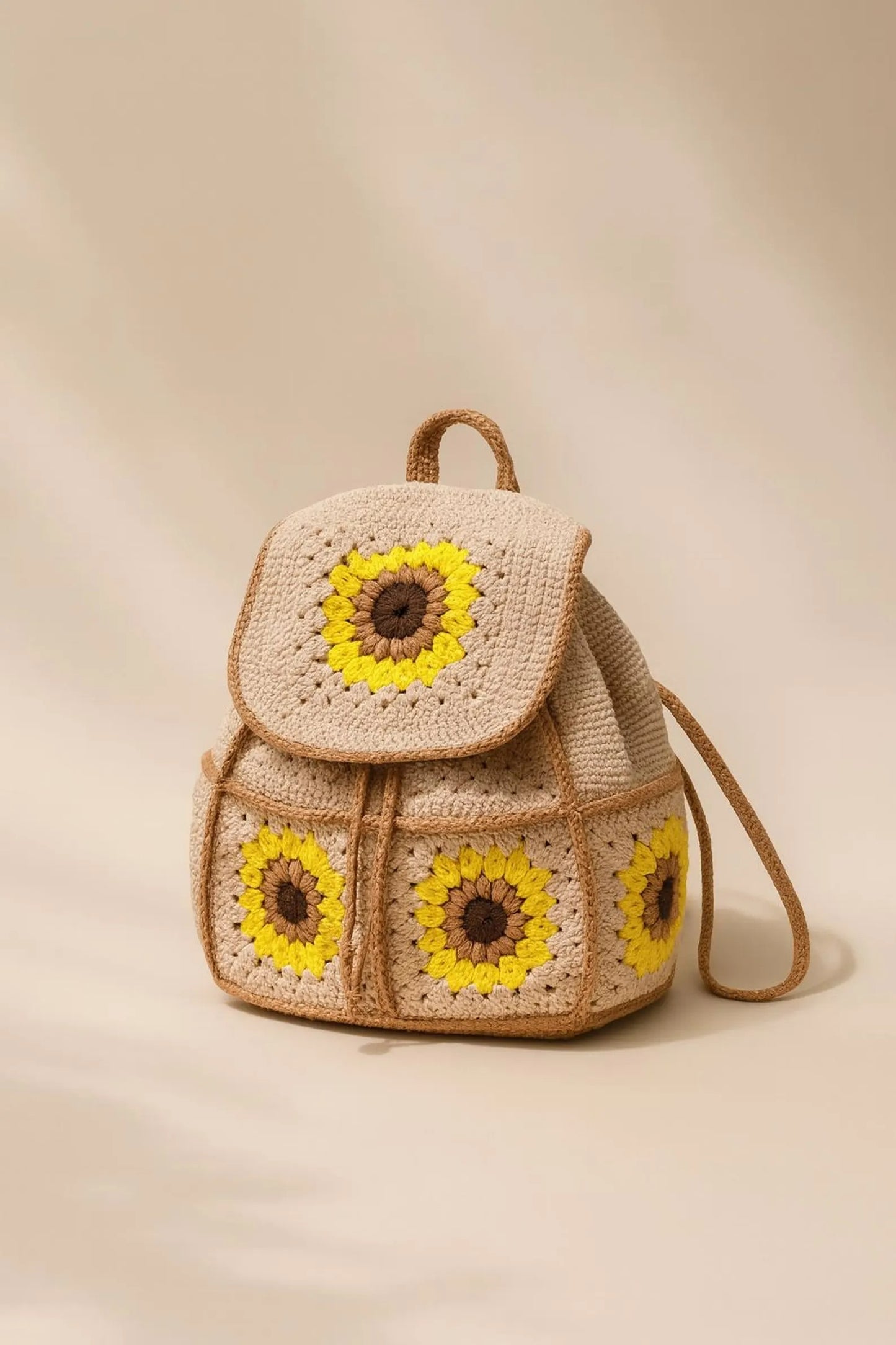 Golden Bloom Backpack Crochet Pattern